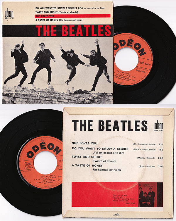 The Beatles: She Loves You - Odeon SOE 3741, France 1964, 7" EP