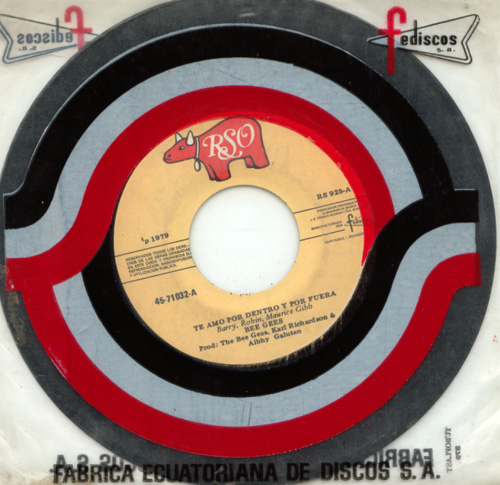 Bee Gees : Te Amo Por Dentro Y Por Fuera , 7", Ecuador, 1979 - £ 8.6