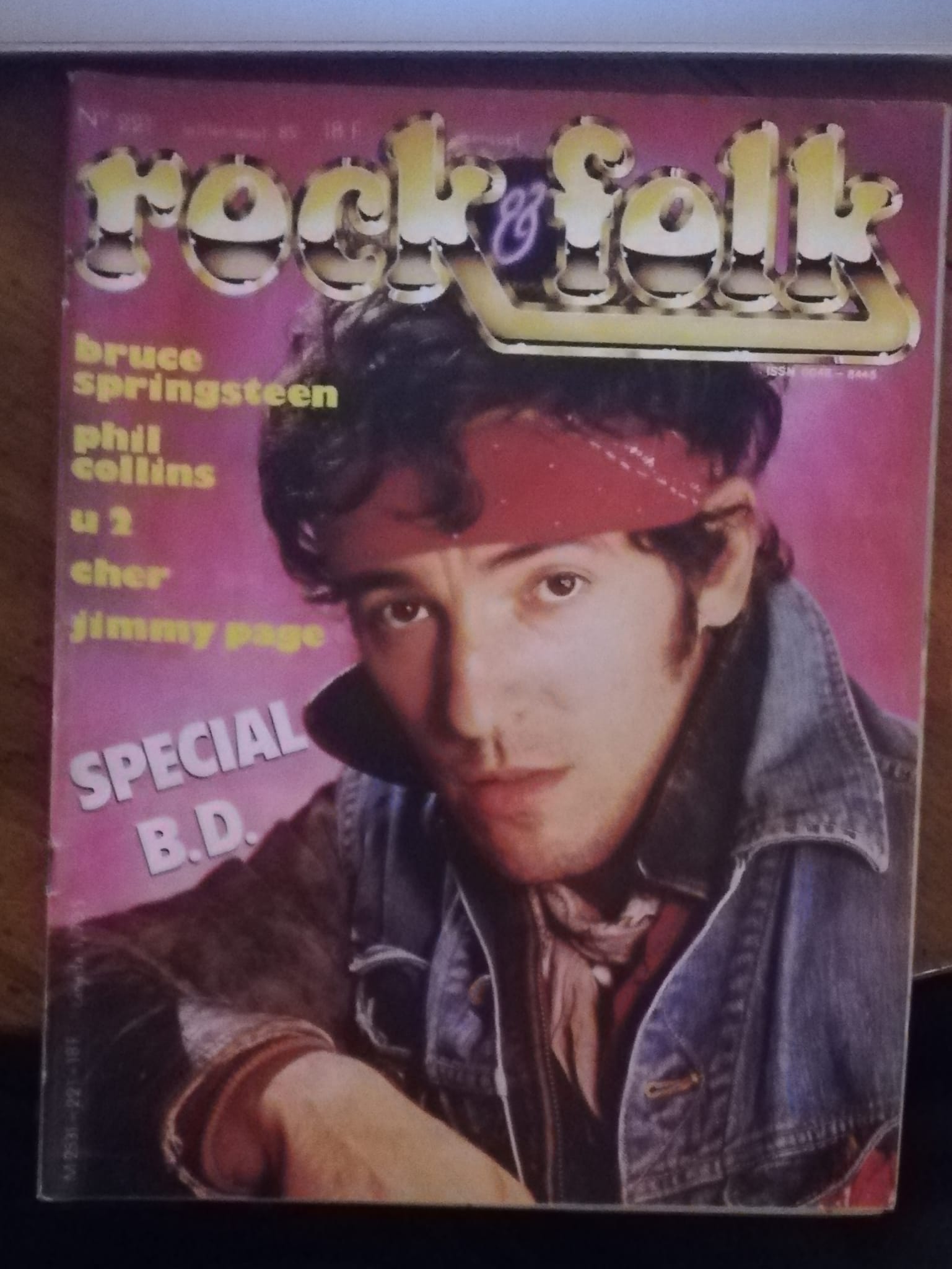 Bruce Springsteen: Rock & Folk #221, mag, France, 1985 - 4 €