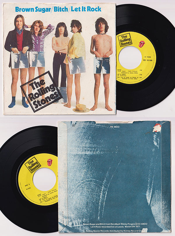 The Rolling Stones: Brown Sugar - RSR RS 19100, France 1971, 7" EP