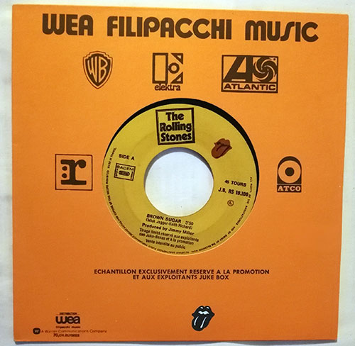 The Rolling Stones: Brown Sugar, 7" CS, France, 1971 - $ 9.72