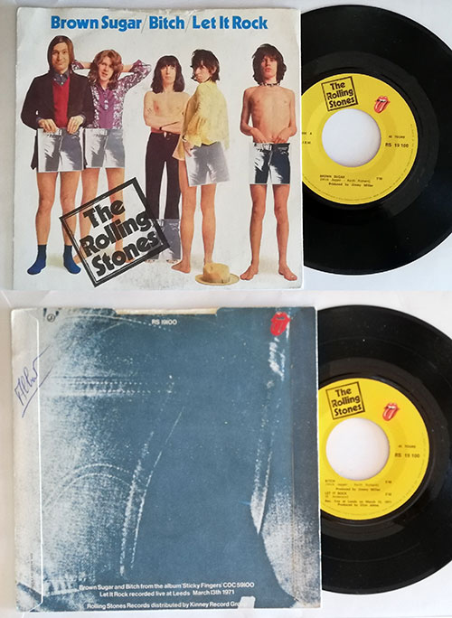 The Rolling Stones - Brown Sugar - RSR RS 19100 France 7" EP