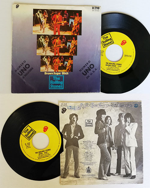 The Rolling Stones - Brown Sugar - RSR H 719 Spain 7" PS