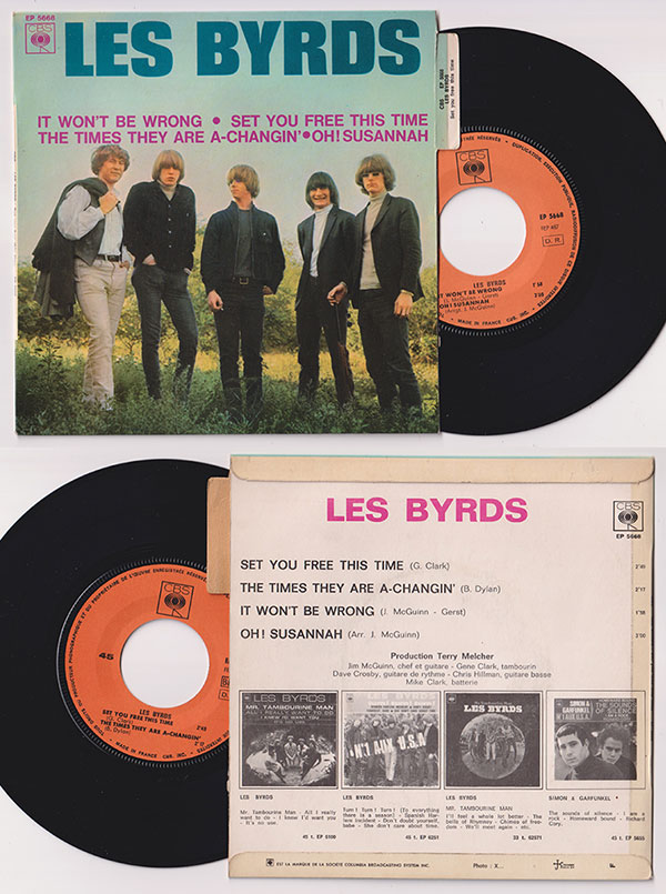 The Byrds: It Won't Be Wrong - CBS EP 5668, France 1967, 7" EP