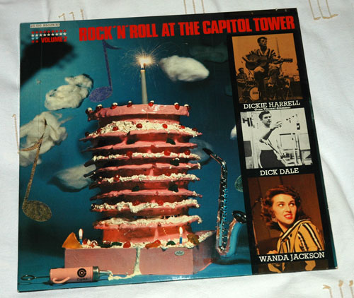 V/A incl Dick Dale, Jack Scott, Tommy Collins, Bob Luman , Del Reeves, Faron Young, Hank Thompson, Sonny James, Wanda Jackson: Rock'N'Roll At The Capitol Tower Volume 2 , LPx2, France, 1977 - £ 17.2