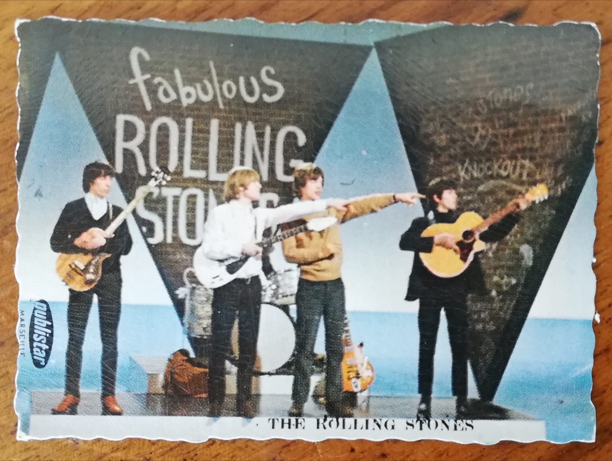 The Rolling Stones - 'The fabulous Rolling Stones' postcard  - Publistar  France card
