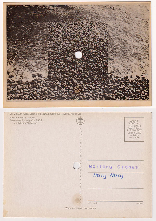 The Rolling Stones: Mercy Mercy - Krajowa Agencja Wydawnicza 4388 R, Poland 1981, audio postcard