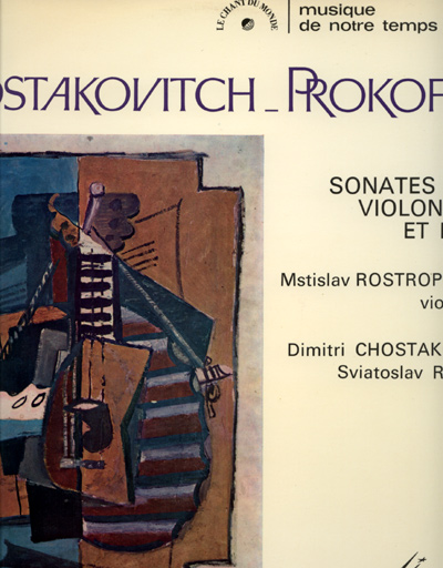 Chostakovitch Prokofiev : Sonates Pour Violoncelle et Piano, LP, France - $ 32.4