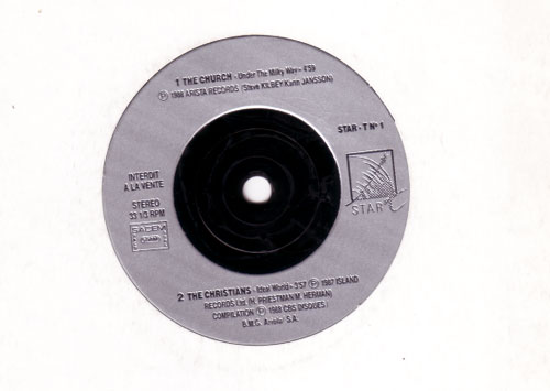 V/A, incl. The Church, The Christians, TTDA, Timbuk 3 - Under the Milky Way -  STAR-T1 France 7" EP