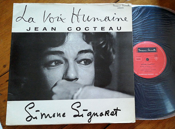 Jean Cocteau Simone Signoret : La voix humaine, LP, France, 1964 - $ 16.2