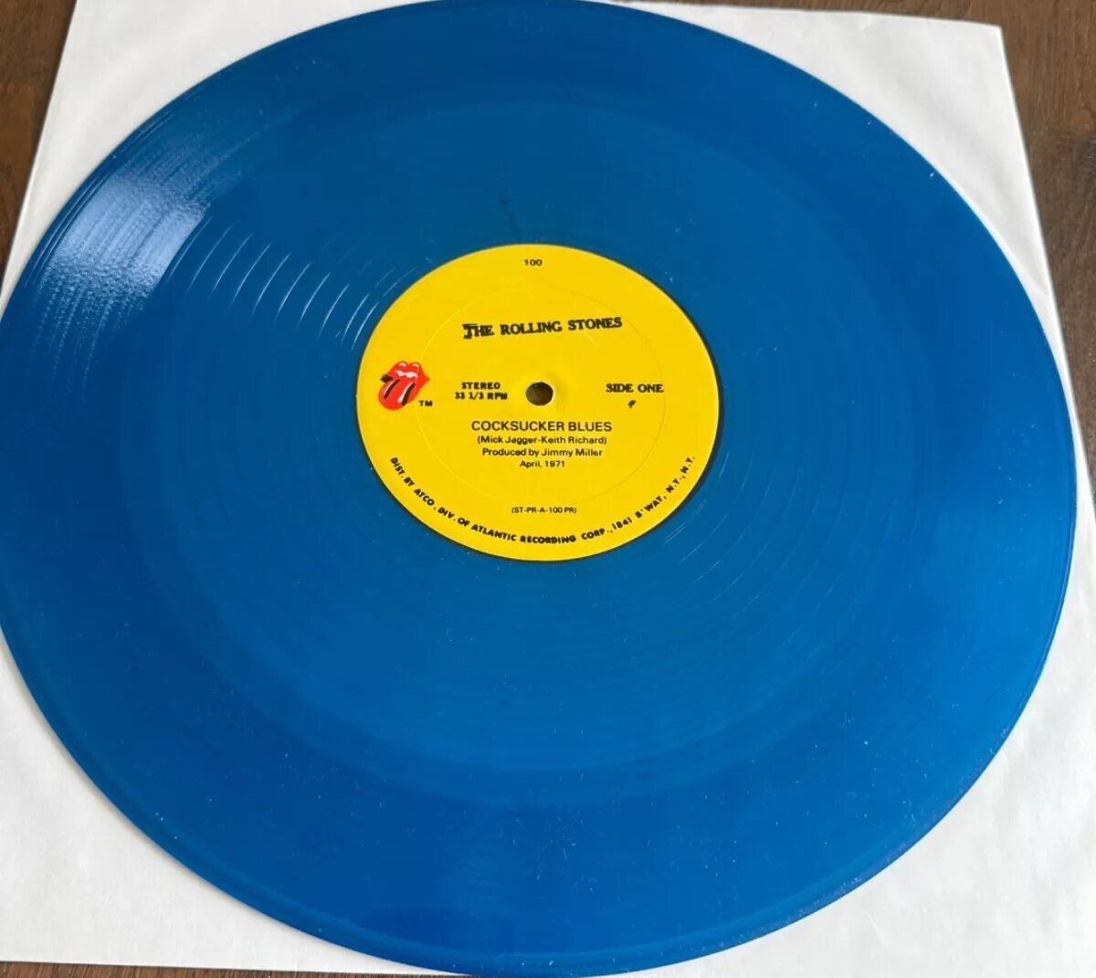 The Rolling Stones: Cocksucker Blues - RSR 100, USA 1971, 12"