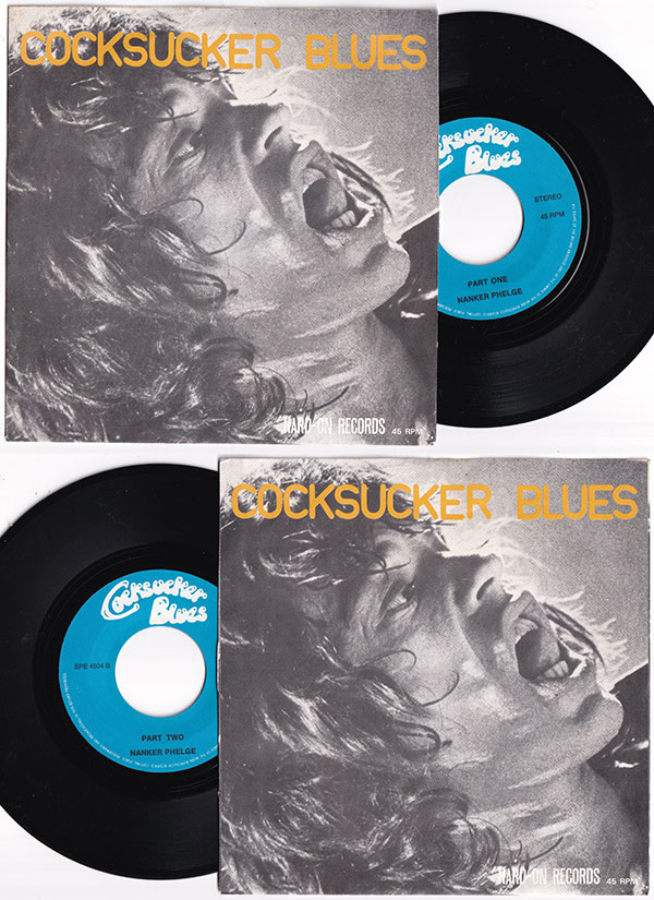 The Rolling Stones: Cocksucker Blues, 7" PS, UK, 1976 - 50&nbsp;&euro;