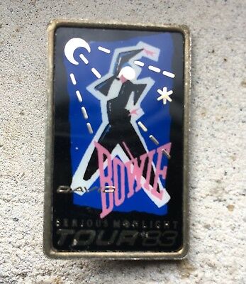 David Bowie: 1983 'Serious Moonlight' tour enamel badge, badge, UK, 1983 - £ 42.5