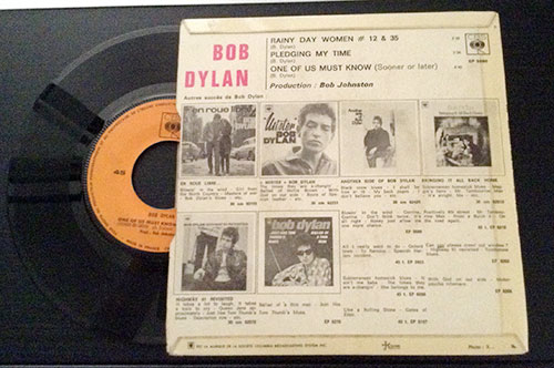 Bob Dylan - Rainy Day Women #12 & 35 - CBS EP 5660 France 7" EP