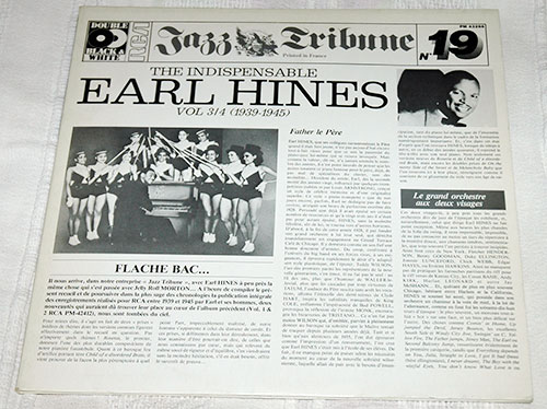 Earl Hines - Jazz Tribune N°19 - vol 3/4 (1939-1945) - RCA 43266 France LPx2