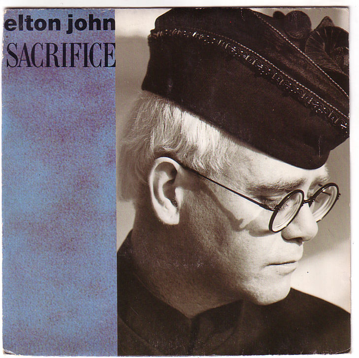 Elton John : Sacrifice, 7" PS, France, 1989 - $ 2.16