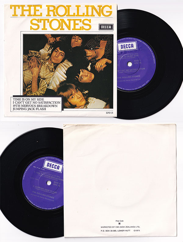 The Rolling Stones : Time Is On My Side , 7" EP, New Zealand, 1978 - $ 135