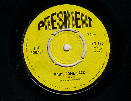 The Equals: Baby Come Back, 7" CS, UK, 1967 - 5 €