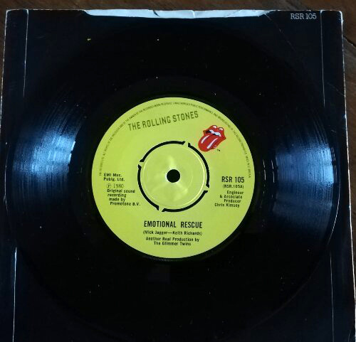 The Rolling Stones: Emotional Rescue - EMI RSR 105, UK 1980, 7"