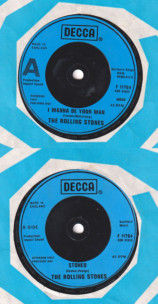 The Rolling Stones: I Wanna Be Your Man - Decca F 11764, UK 1982, 7" CS