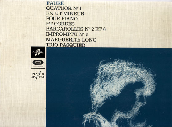 Gabriel Fauré - Quatuor N°1 En Ut Mineur Op. 15 - piano et cordes - Columbia FCX 30293 France LP