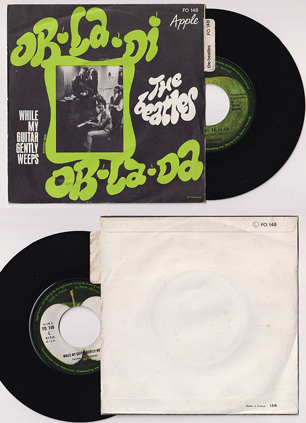 The Beatles: Ob-La-Di Ob-La-Da - Odeon FO 148, France 1969, 7" PS