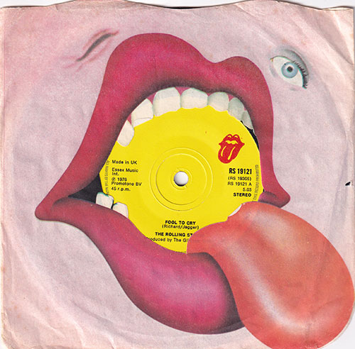 The Rolling Stones: Fool To Cry, 7" CS, UK, 1976 - 9 €