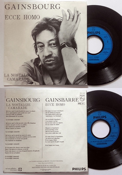 Serge Gainsbourg - Ecce Homo - Philips 6010 448  France 7" PS