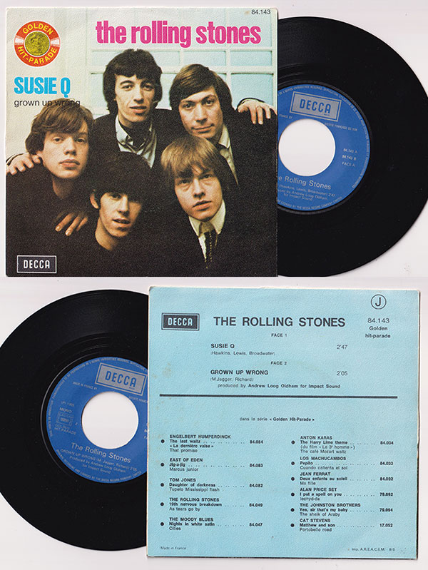 The Rolling Stones: Susie-Q - Decca GHP 84143, France 1973, 7" PS
