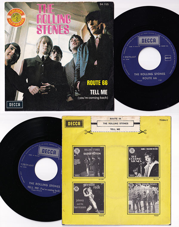 The Rolling Stones: Route 66, 7" PS, Belgium, 1972 - 54 €