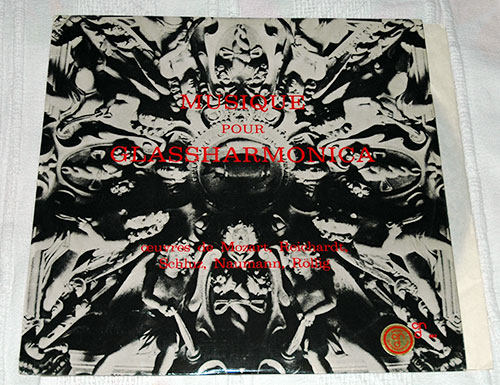 Mozart, Reichardt, Rollig, Schulz, Naumann : Musique for glassharmonica, LP, France, 1960 - $ 10.8