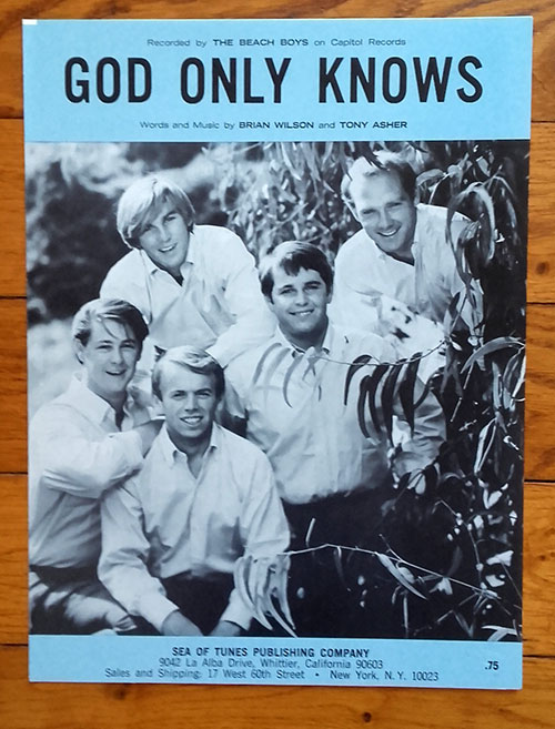 The Beach Boys: God Only Knows, USA 1966, sheet music