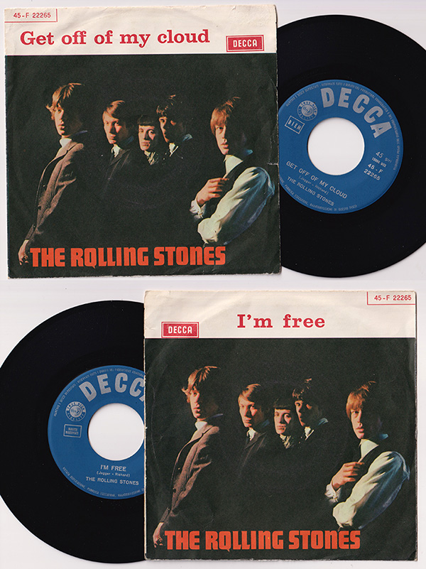 The Rolling Stones: Get Off Of My Cloud - Decca F 22265, Italy 1965, 7" PS