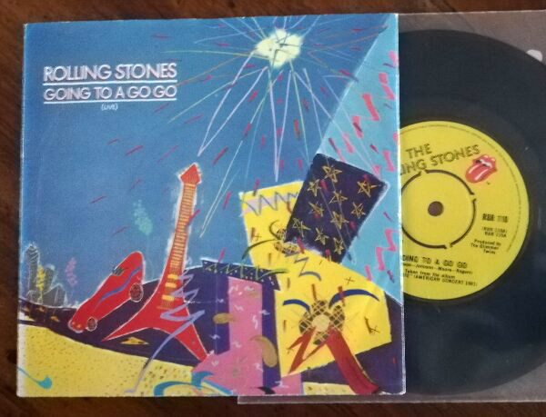 The Rolling Stones: Going To A Go Go (live) - EMI RSR 110, UK 1982, 7" PS