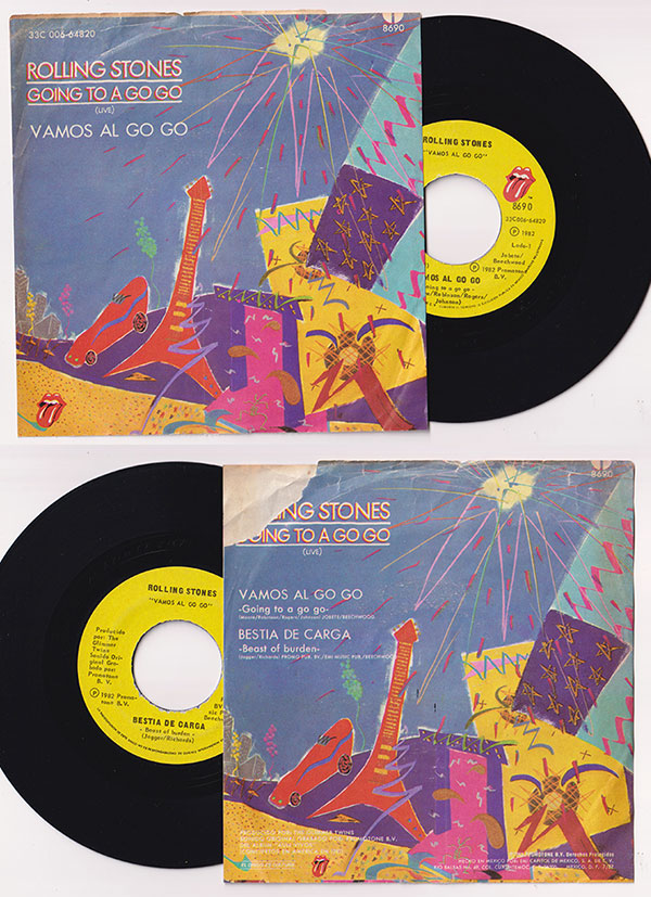 The Rolling Stones: Vamos Al Go Go - EMI 8690, Mexico 1982, 7" PS