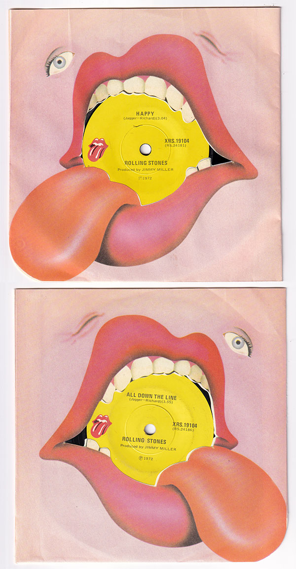 The Rolling Stones: Happy, 7" CS, New Zealand, 1972 - 62 €