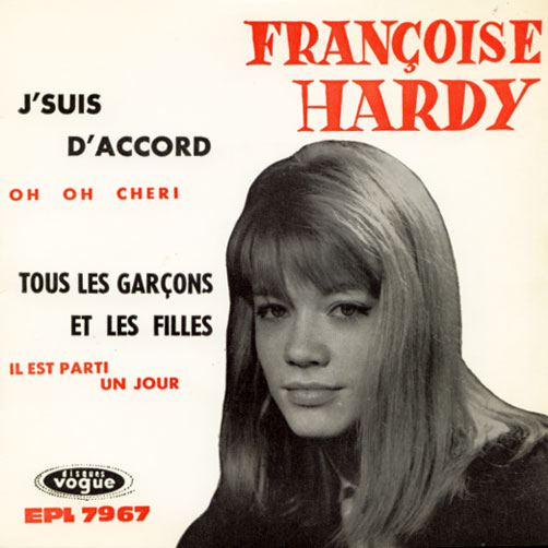 Françoise Hardy - J'suis D'accord - Vogue EPL 7.967 France 7" EP