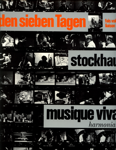 Stockhausen - Aus Den Sieben Tagen (Fais Voile Vers Le Soleil - Liaison) - Musique Vivante - Harmonia Mundi MV 30795 France LP