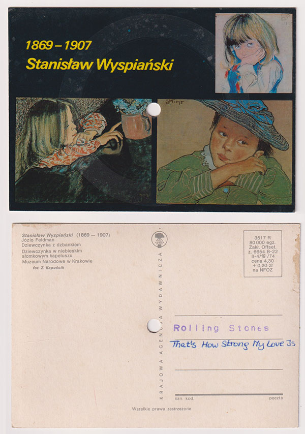 The Rolling Stones: That's How Strong My Love Is - Krajowa Agencja Wydawnicza 3517 R, Poland 1981, audio postcard