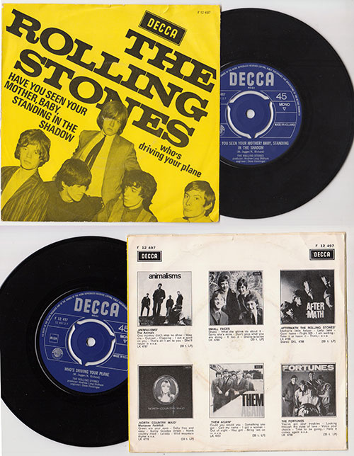 The Rolling Stones : Have You Seen Your Mother, Baby, Standing In The Shadow ?, 7" PS, Holland, 1966 - 28 €