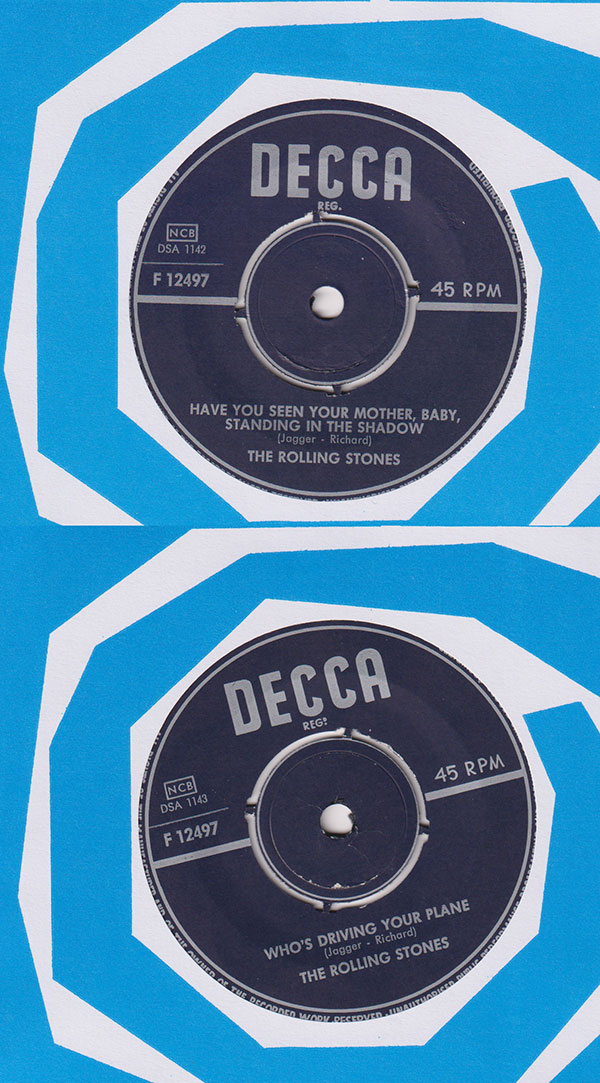 The Rolling Stones: Have You Seen Your Mother, Baby, Standing In The Shadow ? - Decca F 12497, Sweden 1966, 7" CS