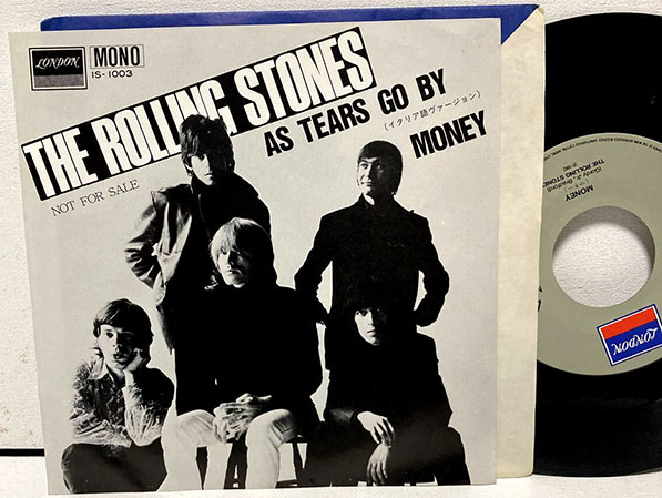 The Rolling Stones: As Tears Go By (Con Le Mie Lacrime) - London IS-1003, Japan 1982, 7" PS