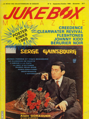 Serge  Gainsbourg /  The Kinks - Juke Box #9 - 1986 -   France mag