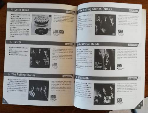 The Rolling Stones - Live Back - London  Japan booklet