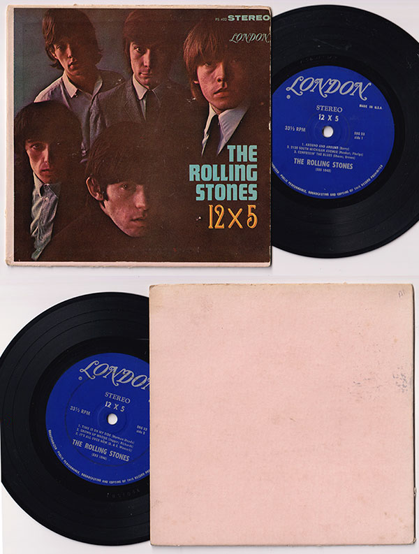 The Rolling Stones: 12x5 - London SBG 23, USA 1964, 7" EP