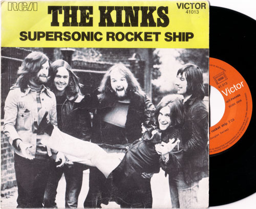 The Kinks : Supersonic Rocket Ship, 7" PS, France, 1972 - £ 12.9