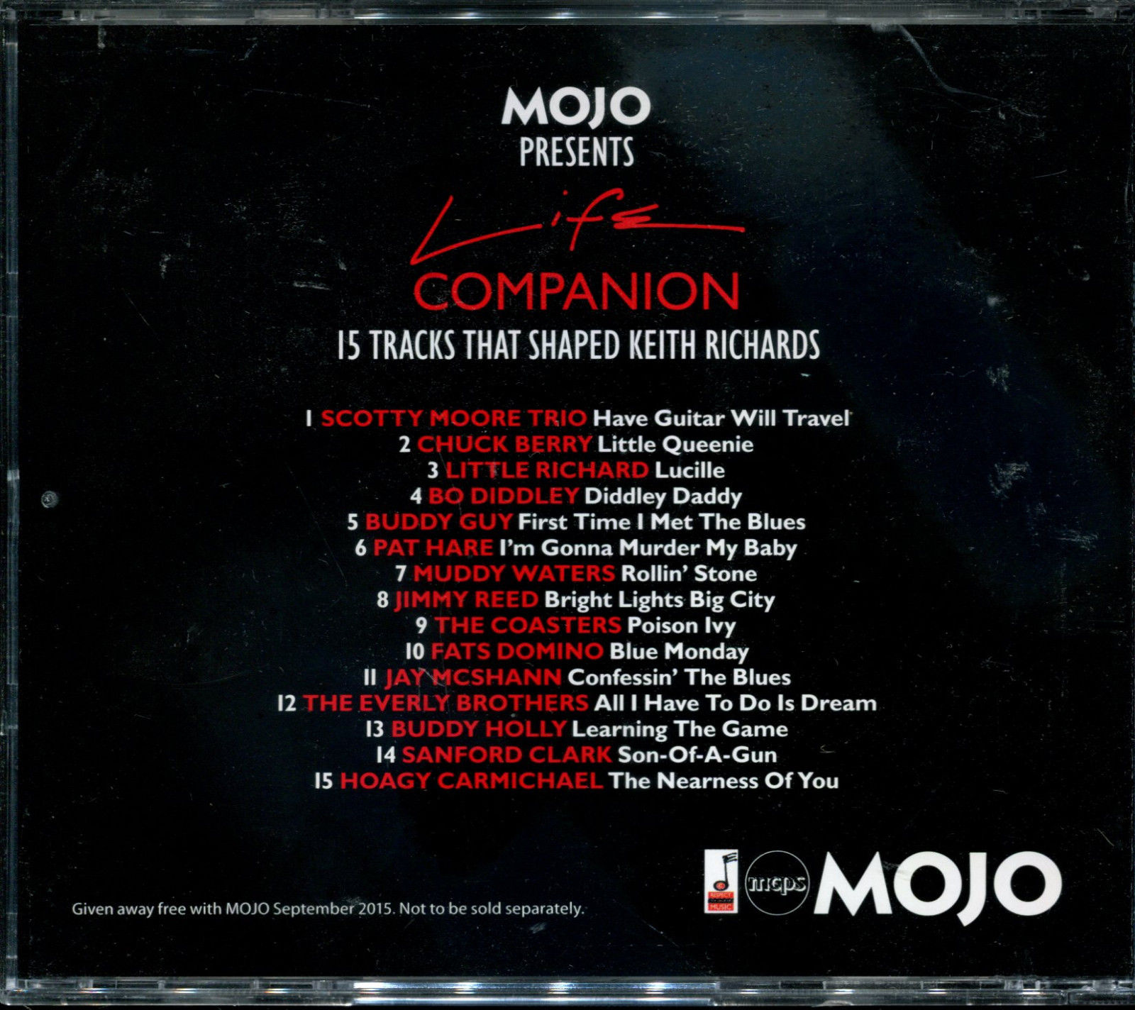 V/A incl. Muddy Waters, Chuck Berry, Little Richard, Bo Diddley, etc - Life Companion, 15 tracks that shaped Keith Richards - Mojo  UK CD