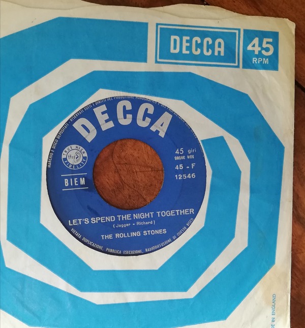 The Rolling Stones: Let's Spend The Night Together - Decca F 12546, Italy 1967, 7" CS