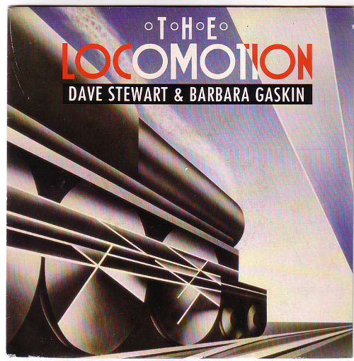 Dave Stewart & Barbara Gaskin : The Locomotion, 7" PS, France, 1986 - $ 7.56