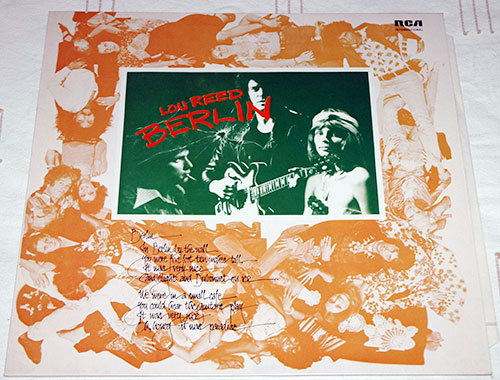 Lou Reed - Berlin - RCA NL 84388 Germany LP